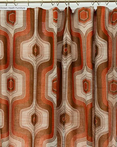 Vorhänge mid century - mid, orange