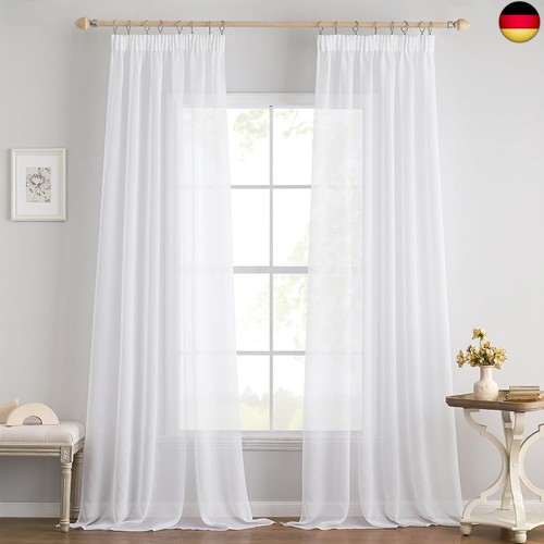 Set sheer voile curtains - of,
