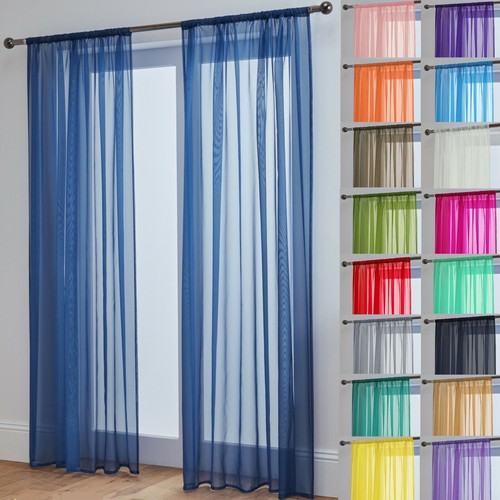 Voile gardinen paar 2 - voile,