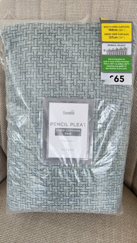 Dunelm duck egg chenille - duck,