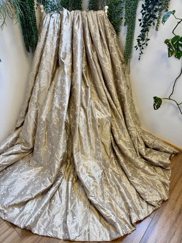 Khaki beige gold - gold, bestickt